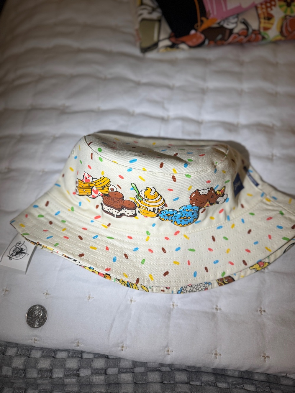 Disney “EATS” collection Sprinkle Bucket Hat with Dessert Print